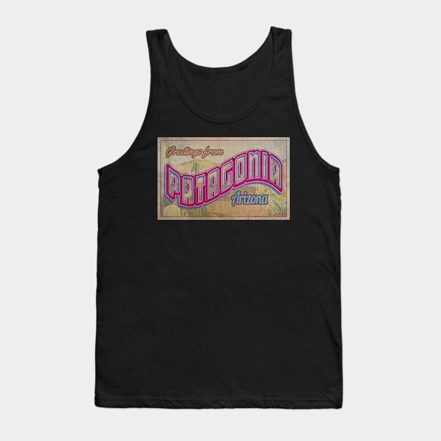 Greetings from Patagonia, Arizona Tank Top by Nuttshaw Studios